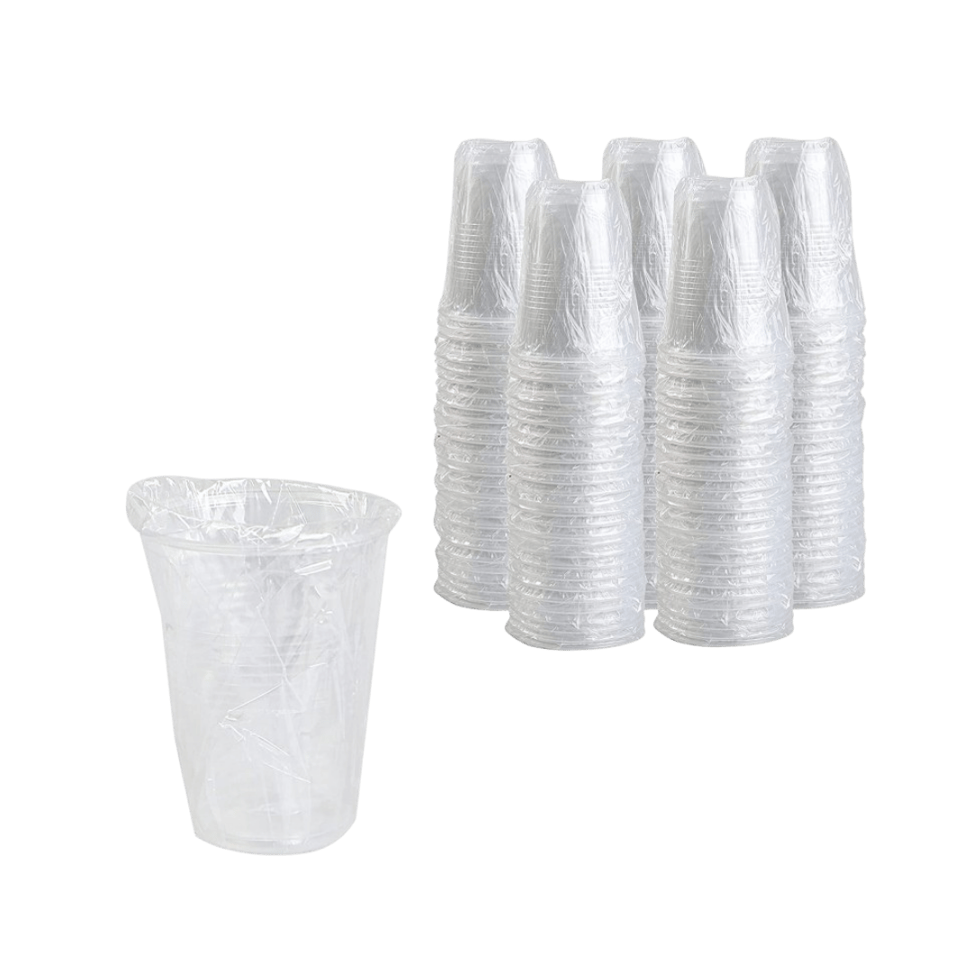 CUPS PP WRAPPED CLEAR