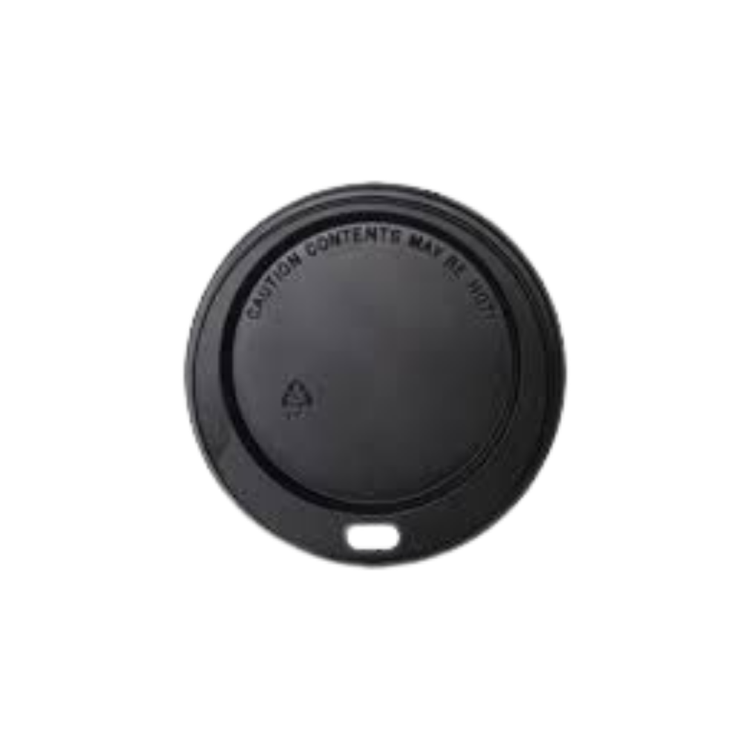 LID DOME PAPER HOT CUPS SIP BLK