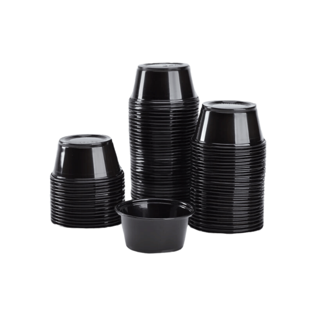 PORTION CUPS PP BLK